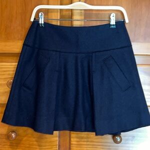 Vince Coastal Blue Wool Blend Mini Skirt Size 2